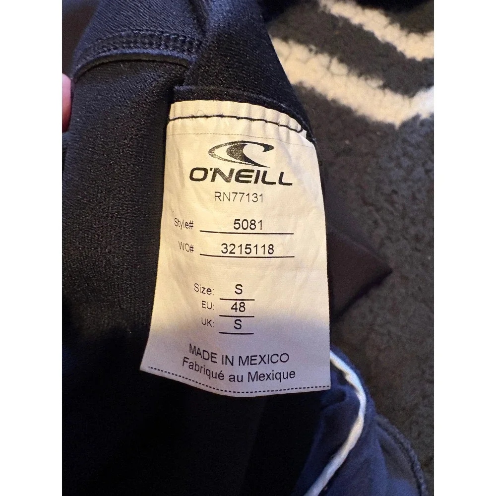 O'Neill Reactor II 1.5mm Short‎ Sleeve Wetsuit Top Black Mens Small 5081 Beach